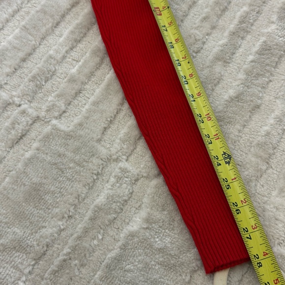 Alberto Makali Red Ribbed Full Zip Sweater Size Large - Picture 5 of 6